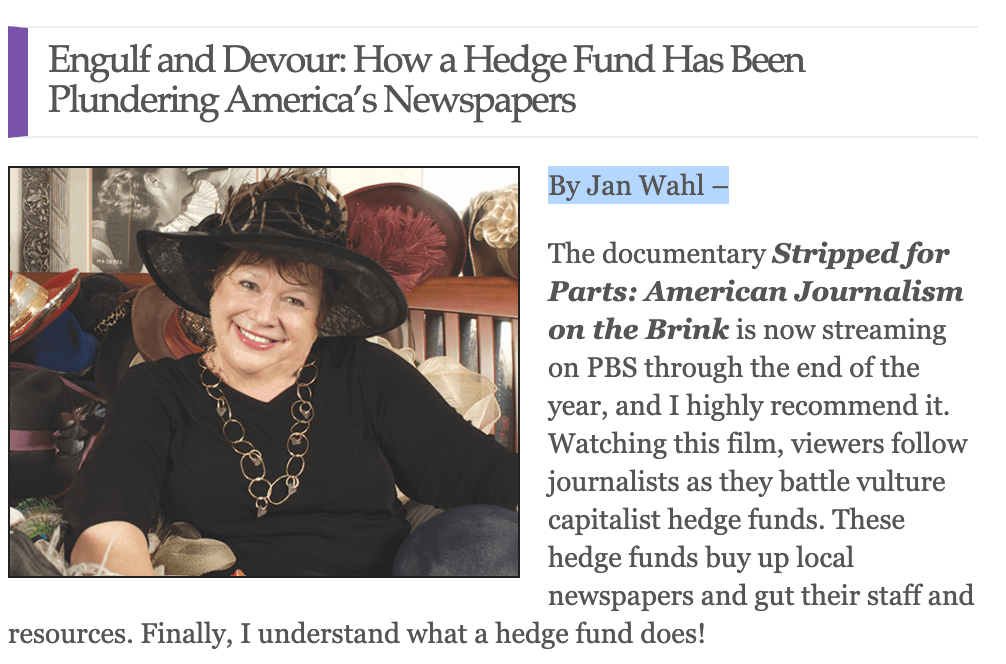 SF Bay Time – Engulf and Devour: How a Hedge Fund Has Been Plundering America’s&nbsp;Newspapers