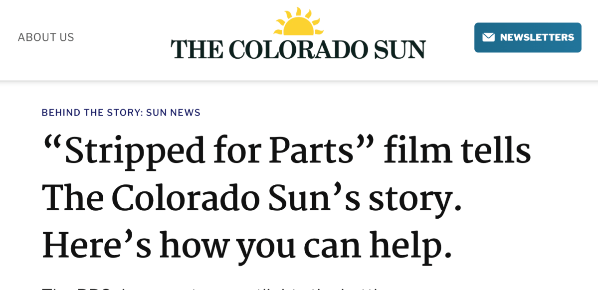 “Stripped for Parts” film tells The Colorado Sun’s story. Here’s how you can&nbsp;help.
